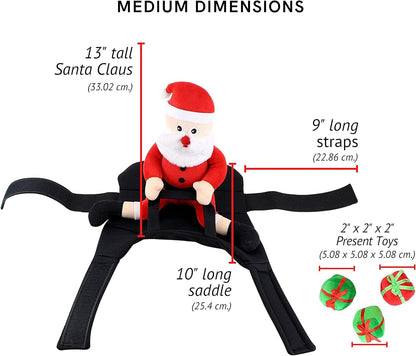 Santa Claus Jockey Dog Costume (Medium)
