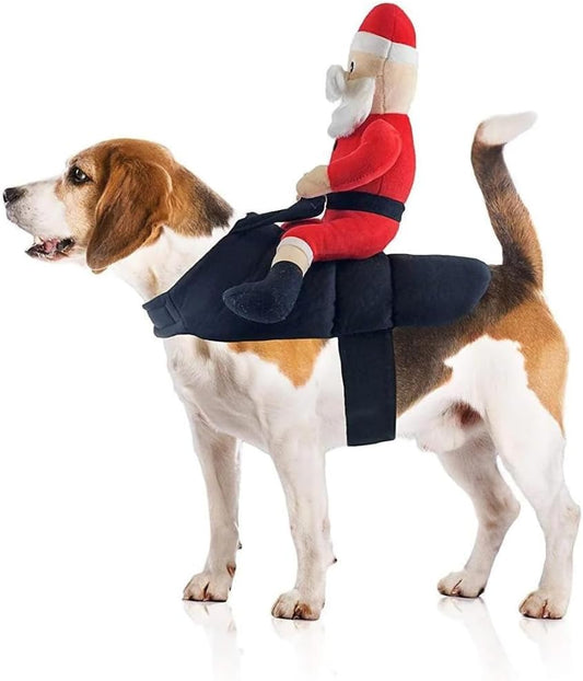 Santa Claus Jockey Dog Costume (Medium)